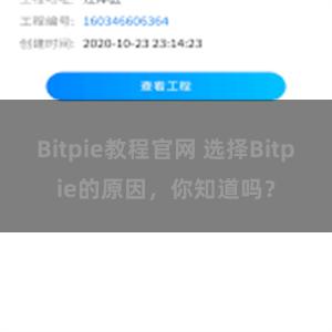 Bitpie教程官网 选择Bitpie的原因，你知道吗？