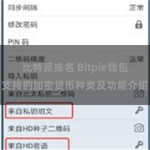 比特派排名 Bitpie钱包支持的加密货币种类及功能介绍