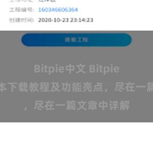 Bitpie中文 Bitpie钱包最新版本下载教程及功能亮点，尽在一篇文章中详解