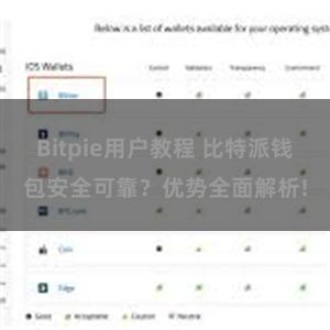 Bitpie用户教程 比特派钱包安全可靠？优势全面解析!