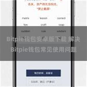 Bitpie钱包安卓版下载 解决Bitpie钱包常见使用问题