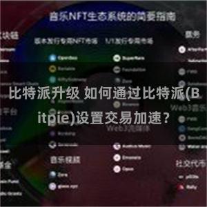 比特派升级 如何通过比特派(Bitpie)设置交易加速？