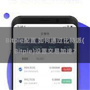 Bitpie配置 如何通过比特派(Bitpie)设置交易加速？