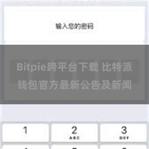 Bitpie跨平台下载 比特派钱包官方最新公告及新闻