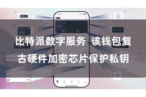 比特派数字服务  该钱包复古硬件加密芯片保护私钥